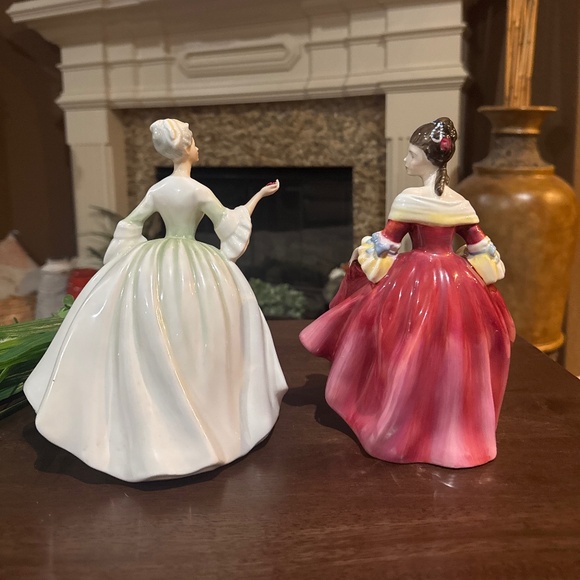 Royal Doulton - “Diana” 1985/“Southern Belle” 1957, England Rare Pink Dress. - Picture 4 of 11